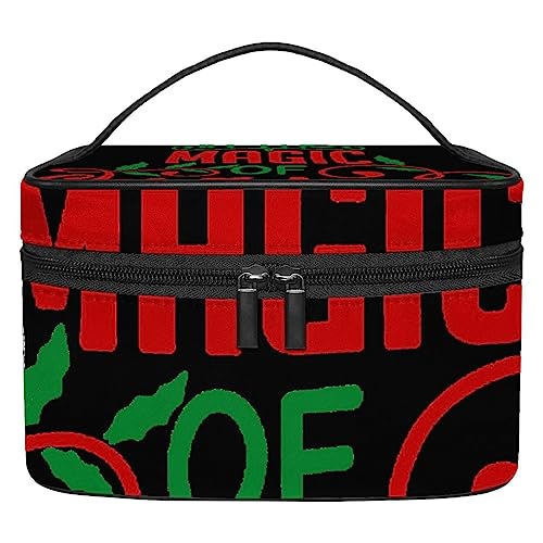 Make up Tasche für Damen,Kosmetiktasche,Reise Kulturbeutel,Glauben Sie Weihnachten von GIAPB