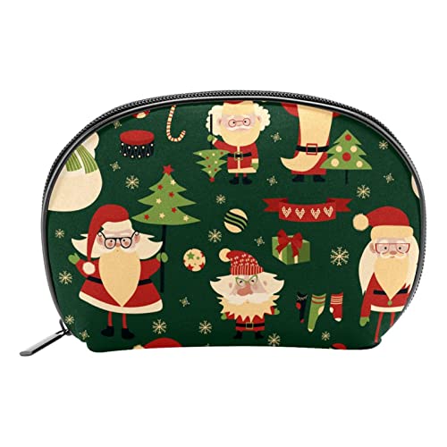 Make up Tasche für Damen,Kosmetiktasche,Reise Kulturbeutel,Weihnachts Weihnachtsmann Muster von GIAPB