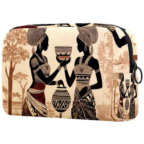 Make up Tasche klein,Make up Reisetasche,Afrikanische Frauen im ethnischen Stil von GIAPB