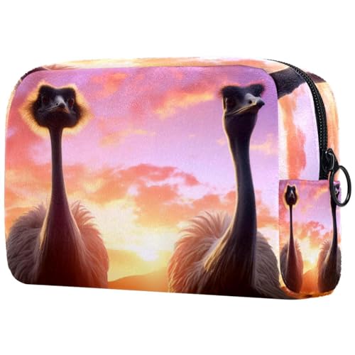 Make up Taschen Organizer,Kosmetiktaschen für Damen,Tierisches Vogel Wüstenmuster von GIAPB