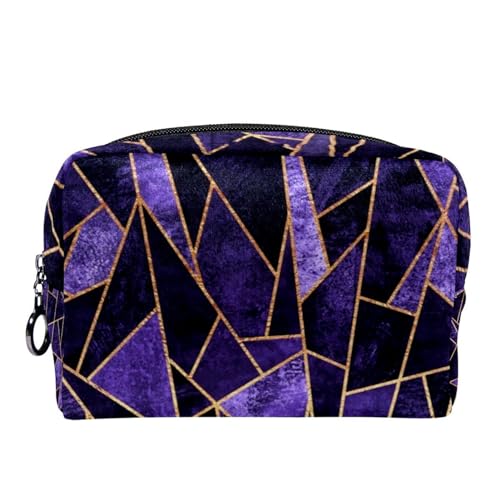 Reise Kosmetiktasche,Make up Taschen Organizer,Gebrochener Amethyst von GIAPB