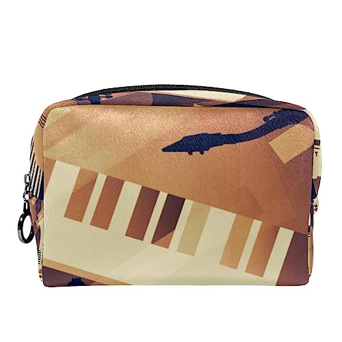 Reise Make up Tasche,Make up Organizer Tasche,Make up Taschen für Frauen,Musikinstrument der abstrakten Kunst von GIAPB