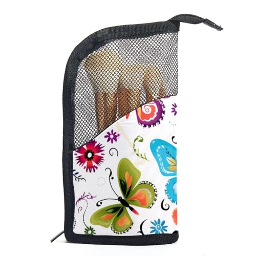 Reisekosmetiktasche,Make up Organizer Tasche,Buntes Kunst Schmetterlingsmuster von GIAPB