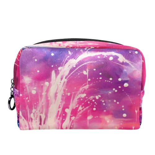 Reisekosmetiktasche,Make up Organizer Tasche,Cartoon Delfin buntes Muster von GIAPB