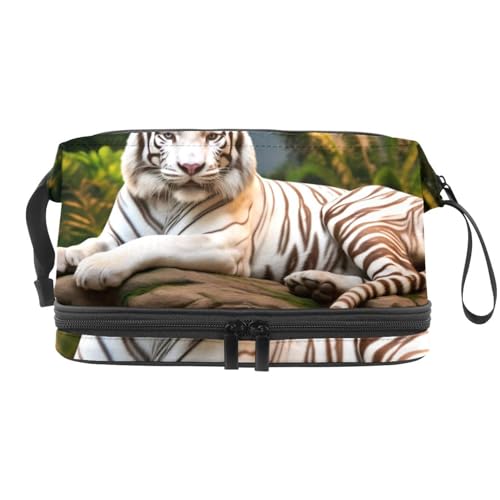Reisekosmetiktasche,Make up Organizer Tasche,Dschungeltier Tiger Muster von GIAPB
