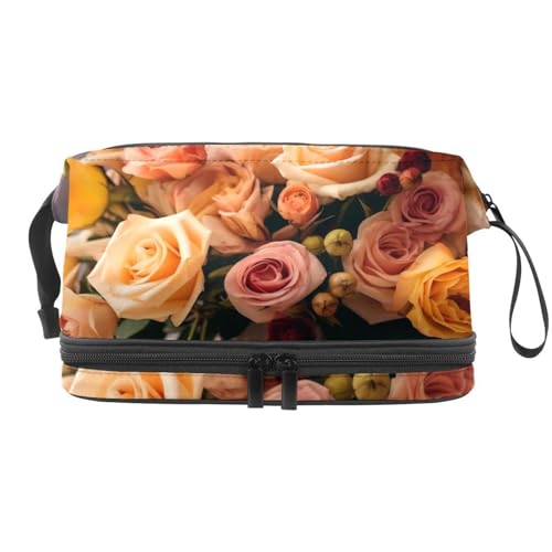 Reisekosmetiktasche,Make up Organizer Tasche,Schönes Blumenmuster von GIAPB