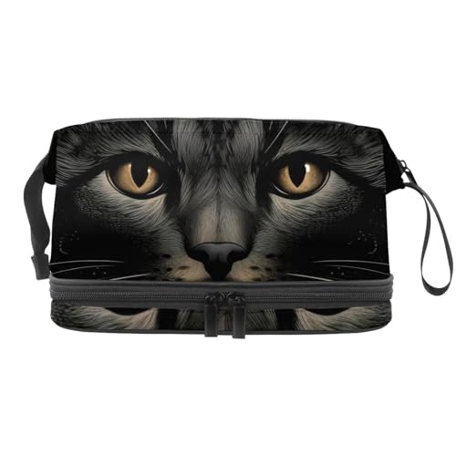 Reisekosmetiktasche,Make up Organizer Tasche,Schwarze Katzenaugen von GIAPB