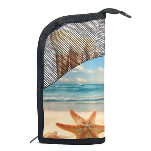 Reisekosmetiktasche,Make up Organizer Tasche,Strand Meer seestern Ozean von GIAPB