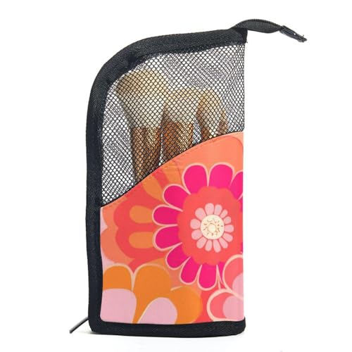 Reisekosmetiktasche,Make up Organizer Tasche,abstrakte Sonnenblumen Blumenkunst von GIAPB