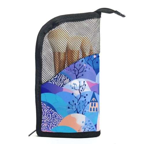 Reisekosmetiktasche,Make up Organizer Tasche,abstrakte Stadt floral gestreift von GIAPB