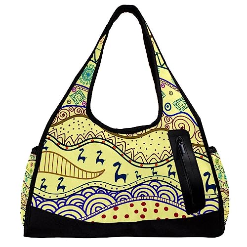 Sporttasche für Damen,Reisetasche,Sporttasche,Damen Sporttasche,Abstrakte Blumenkunst von GIAPB