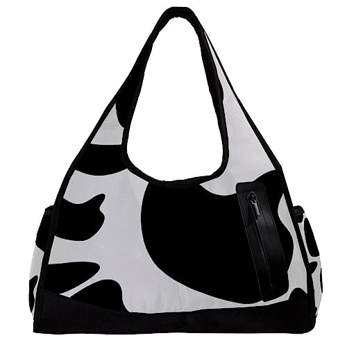 Sporttasche für Damen,Reisetasche,Sporttasche,Damen Sporttasche,Schwarzes Kuh Texturbild von GIAPB