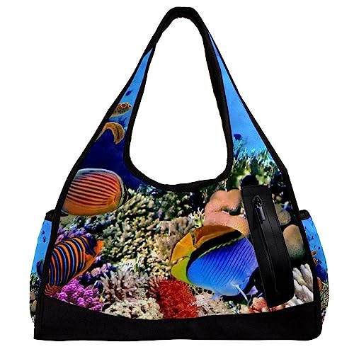 Sporttasche für Damen,Reisetasche,Sporttasche,Damen Sporttasche,Unterwasserlandschaftsfische von GIAPB