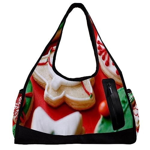 Sporttasche für Damen,Reisetasche,Sporttasche,Damen Sporttasche,Weihnachtsbaumplätzchen von GIAPB