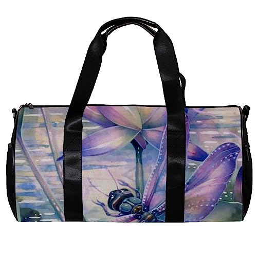 Turnbeutel für Damen,Reisetasche,Turnbeutel für Herren,Sporttasche,Aquarell lila Lotus von GIAPB