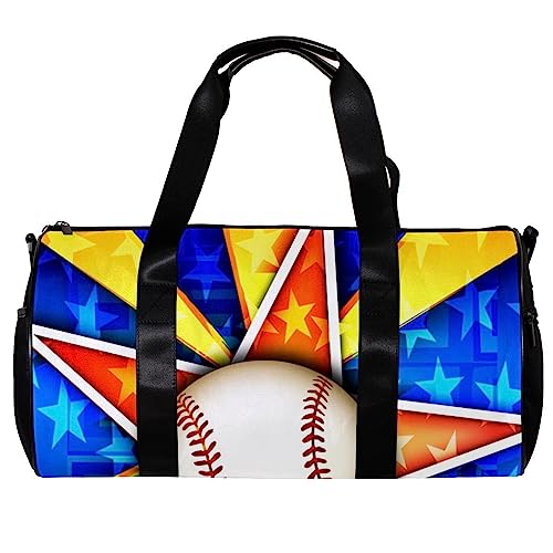 Turnbeutel für Damen,Reisetasche,Turnbeutel für Herren,Sporttasche,Baseball bunter Hintergrund von GIAPB