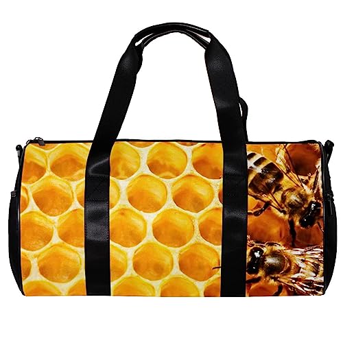 Turnbeutel für Damen,Reisetasche,Turnbeutel für Herren,Sporttasche,Bienenstock und Bienen von GIAPB