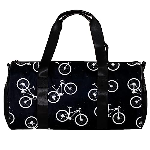 Turnbeutel für Damen,Reisetasche,Turnbeutel für Herren,Sporttasche,Fahrrad schwarzer Hintergrund von GIAPB