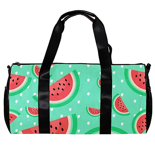 Turnbeutel für Damen,Reisetasche,Turnbeutel für Herren,Sporttasche,Frucht Wassermelonen Tupfen von GIAPB