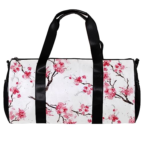 Turnbeutel für Damen,Reisetasche,Turnbeutel für Herren,Sporttasche,Frühlingsrosa Pfirsichblüte von GIAPB