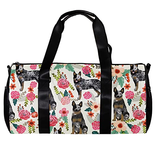 Turnbeutel für Damen,Reisetasche,Turnbeutel für Herren,Sporttasche,Nahtlose Tierhundeblume von GIAPB