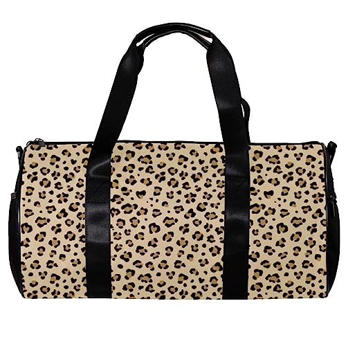 Turnbeutel für Damen,Reisetasche,Turnbeutel für Herren,Sporttasche,Retro Leopardenmuster von GIAPB