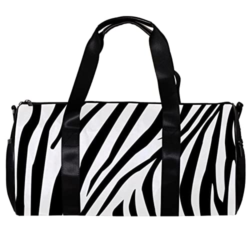 Turnbeutel für Damen,Reisetasche,Turnbeutel für Herren,Sporttasche,Schwarze Zebrastreifen von GIAPB