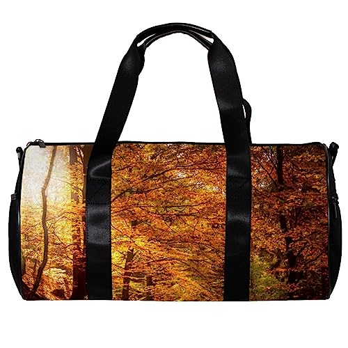 Turnbeutel für Damen,Reisetasche,Turnbeutel für Herren,Sporttasche,Wald Ahornbaum Dschungel von GIAPB