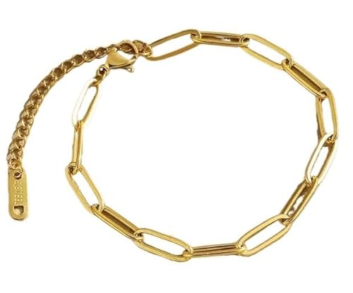 GIAYEU Armband for Damen, Armband Basic Kabelkette Hohlglied for Damen von GIAYEU