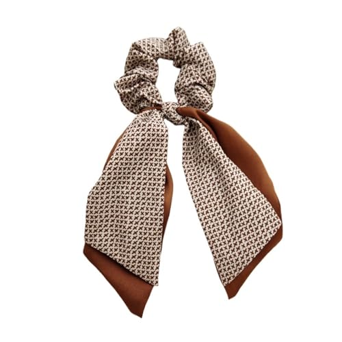 Große Haarbänder, Haargummis for Frauen, Haargummis, 1 Stück, florales elastisches Band, Haargummis for Frauen, Pontail-Haarseil(Red) von GIAYEU