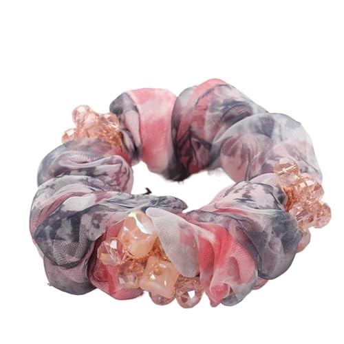 Große Haarbänder, Haargummis for Frauen, Haargummis, 1 Stück, schöne Haarseile for Gril, Haargummis, Gummibänder, Pferdeschwanzhalter, Kopfbedeckung(Gray) von GIAYEU