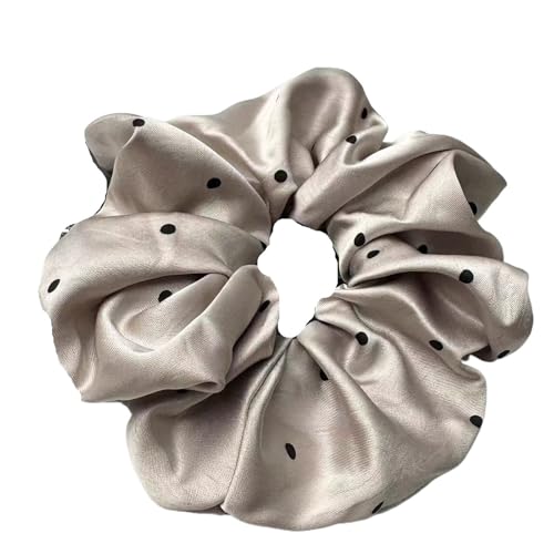 Große Haarbänder, Haargummis for Frauen, Haargummis, 1 Stück, schwarz-weiß gepunktete Haargummis for Frauen(Gray) von GIAYEU
