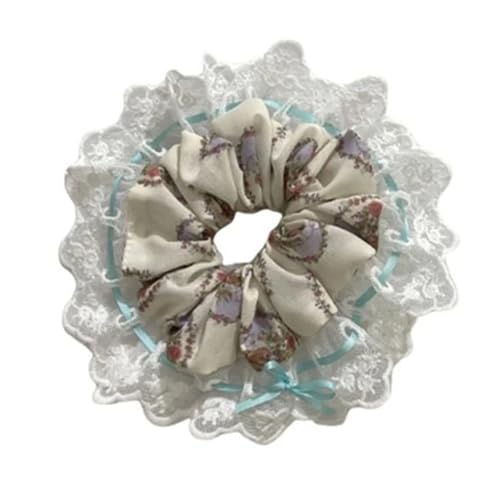 Große Haarbänder, Haargummis for Frauen, Haargummis, 2 Stück, Spitzen-Haargummis, weiche elastische Haargummis for Frauen(Green) von GIAYEU