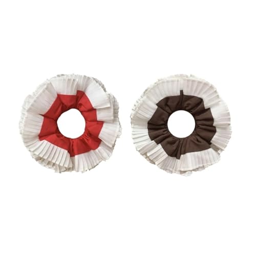 Große Haarbänder, Haargummis for Frauen, Haargummis, 2 Stück, plissiertes Spitzen-Haargummi, doppellagiges, elastisches Haarband aus Spitze for Frauen Große Haarbänder, Haargummis for Frauen, Haargummis, 2 Stück, plissiertes Spitzen-Haargummi, doppellagiges, elastisches Haarband aus Spitze for Frauen von GIAYEU