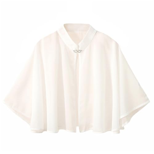 GIBZ Damen Schal Stola, Spitze Floral Stola Wraps Cardigan, Chiffon Schultertuch für Festlich Abendparty Formale Kleider Hochzeit, Weiß GIBZ Damen Schal Stola, Spitze Floral Stola Wraps Cardigan, Chiffon Schultertuch für Festlich Abendparty Formale Kleider Hochzeit, Weiß von GIBZ