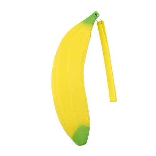 GIBZ Federmäppchen Silikon mit Obstmotiv Süße wasserdichte Multifunktionale Kleine Stifteköcher für Büro Schreibwaren Organizer Banane 22x5x5cm GIBZ Federmäppchen Silikon mit Obstmotiv Süße wasserdichte Multifunktionale Kleine Stifteköcher für Büro Schreibwaren Organizer Banane 22x5x5cm von GIBZ