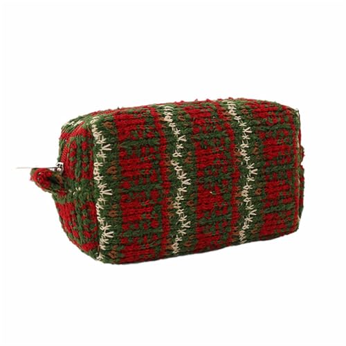 GIBZ Federmäppchen Stickerei Weihnachts Retro Kosmetiktasche mit Großem Fassungsvermögen Mäppchen Organizer für Büro Schreibwaren Dunkel Rot 18x11x7.5cm GIBZ Federmäppchen Stickerei Weihnachts Retro Kosmetiktasche mit Großem Fassungsvermögen Mäppchen Organizer für Büro Schreibwaren Dunkel Rot 18x11x7.5cm von GIBZ