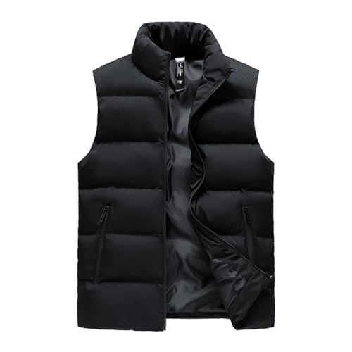 GIBZ Herren Weste, Casual Leicht Steppweste, Stehkragen Ärmellose Jacke, Warme Outdoor Winterweste mit Taschen GIBZ Herren Weste, Casual Leicht Steppweste, Stehkragen Ärmellose Jacke, Warme Outdoor Winterweste mit Taschen von GIBZ