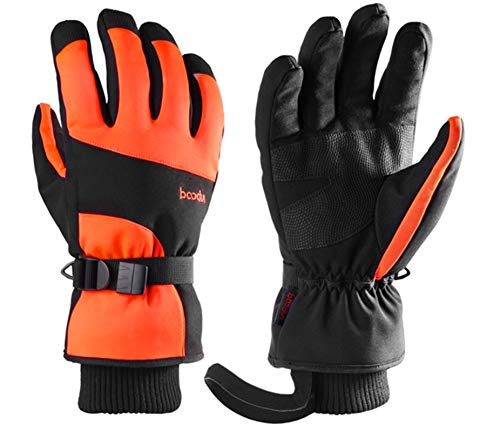 GIBZ Warme Winterhandschuhe Männer und Frauen Winddichte Stulpe Skihandschuh Atmungsaktive Sporthandschuhe Orange M GIBZ Warme Winterhandschuhe Männer und Frauen Winddichte Stulpe Skihandschuh Atmungsaktive Sporthandschuhe Orange M von GIBZ