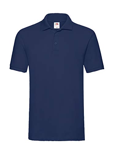 GIDUTEX 2er Pack Polo Premium von Fruit of The Loom (DE/NL/SE/PL, Alphanumerisch, L, Regular, Regular, Navy) von GIDUTEX