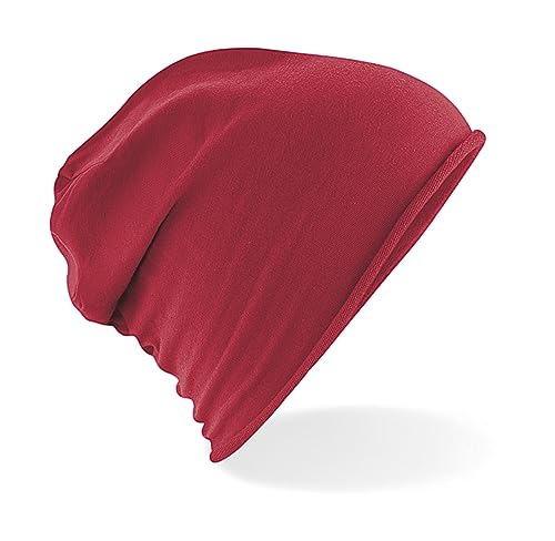 GIDUTEX Beanie Slouch leichte und weiche Mütze Unisex (Red) von GIDUTEX