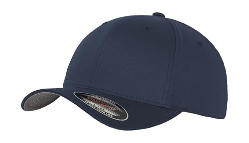 GIDUTEX Flexfit Unisex Wooly Combed Cap inkl. Schlüsselband graue Unterseite Baseball Cap Basecap (DE/NL/SE/PL, Alphanumerisch, S, M, Navy) von GIDUTEX
