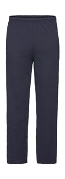 GIDUTEX Jogginghose mit offenem Beinabschluss Herren by Fruit of The Loom S - 2XL (DE/NL/SE/PL, Alphanumerisch, XXL, Regular, Regular, Deep Navy) von GIDUTEX