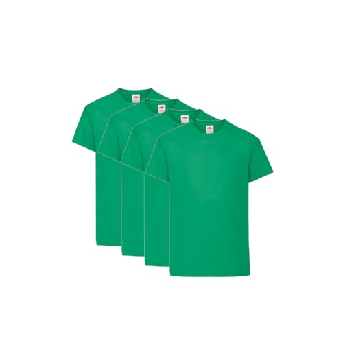 GIDUTEX Kinder Tshirts by Fruit of The Loom Original T Unisex 4er Pack 104 116 128 140 152 164 von GIDUTEX