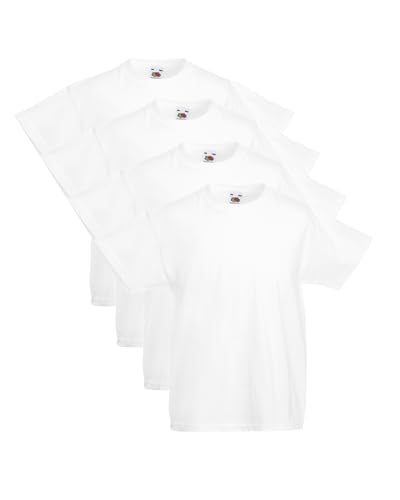GIDUTEX Kinder Tshirts by Fruit of The Loom Original T Unisex 4er Pack 104 116 128 140 152 164 von GIDUTEX