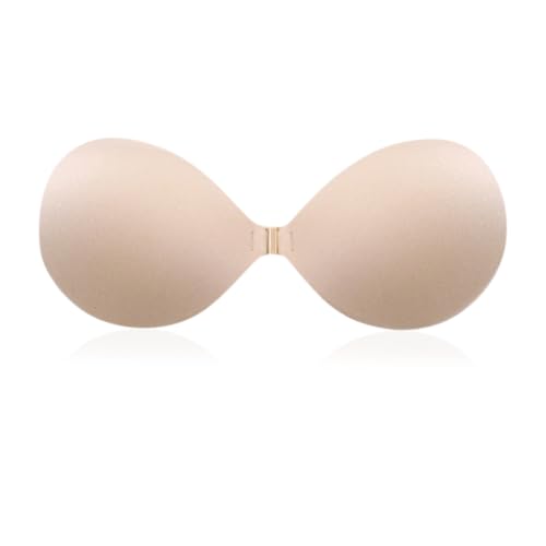 GIDWRIY Klebe BH Silikon,Unsichtbarer BH Selbstklebend,Invisible Bra Wiederverwendbare,Sticky Bra,Adhesive Bras Push Up,Trägerloser BHS Rückenfrei,Rückenloser BHS Cups Zum Kleben für Hochzeitskleider von GIDWRIY