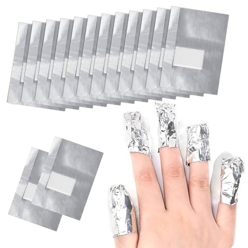 300 Stücke Nail Polish Remover Wraps Pads,Aluminiumfolie Nagellack Remover Pads mit Fusselfreien Baumwollwattebäuschen,Gellack schnell und sanft entfernen zu können 300 Stücke Nail Polish Remover Wraps Pads,Aluminiumfolie Nagellack Remover Pads mit Fusselfreien Baumwollwattebäuschen,Gellack schnell und sanft entfernen zu können von GIEEU