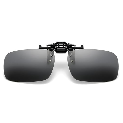 Polarisierte Flip-Up-Sonnenbrille mit Clip, UV400-Schutz, blendfrei, für Männer und Frauen, beim Autofahren, für den Außenbereich (passend für verschreibungspflichtige Brillen) von GIEEU