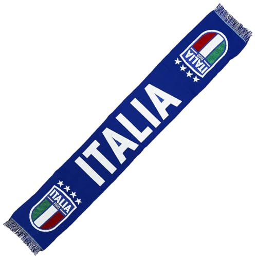 GIEMME Schal Italien Italien National Football Schal 2023 2024 Italien Schal Unisex Herren Damen Erwachsene und Kinder, Blau, Einheitsgröße von GIEMME