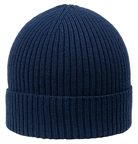 GIESSWEIN Beanie Lugauer - Merino Mütze mit Umschlagrand, Damen & Herren Umschlag Cap aus 85% Merinowolle, Unisex Herbst & Winter Strickmütze, one Size von GIESSWEIN